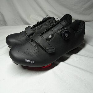 Speed Men or Women Black Bike Cycling Shoes Size 45